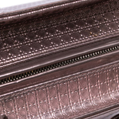 Medium Metallic Patent Microcannage Lady Dior