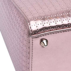 Medium Metallic Patent Microcannage Lady Dior