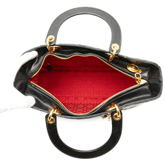Large Lambskin Cannage Lady Dior