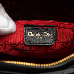 Large Lambskin Cannage Lady Dior