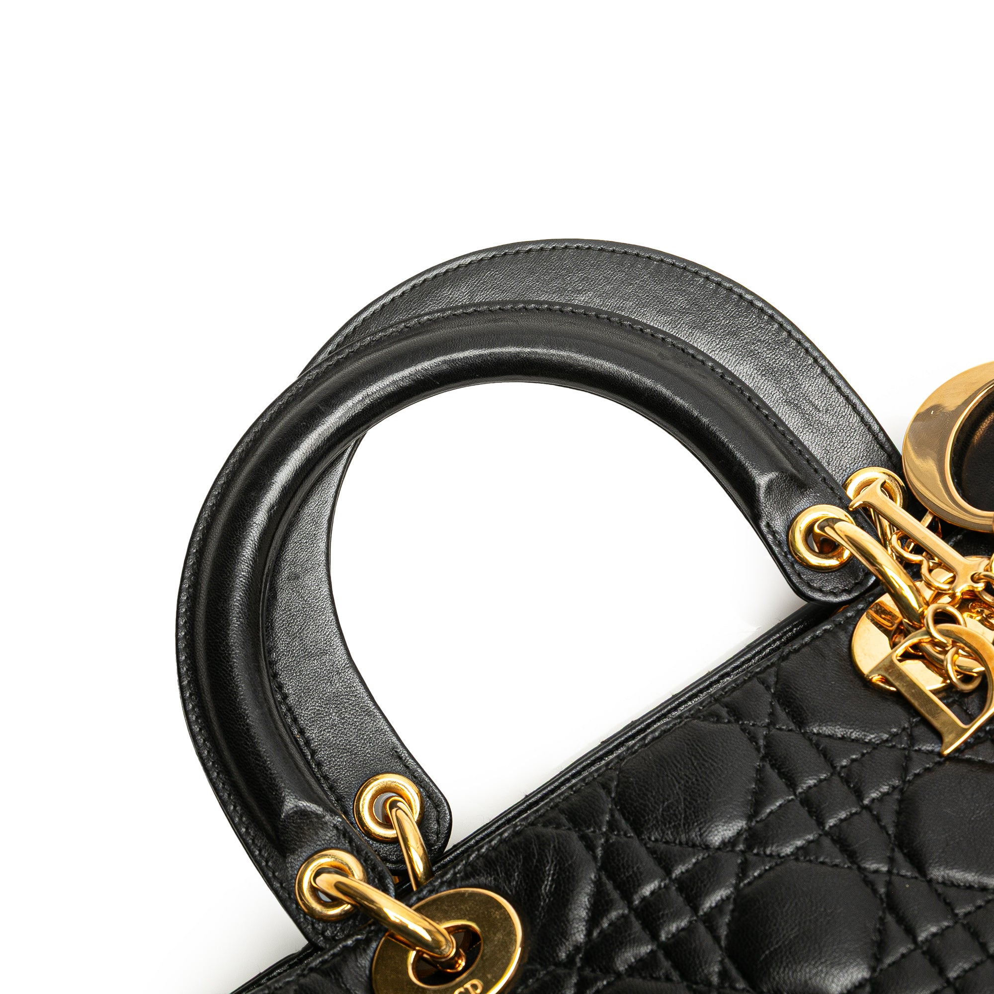 Large Lambskin Cannage Lady Dior