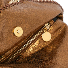 Metallic Falabella Fold Over Satchel