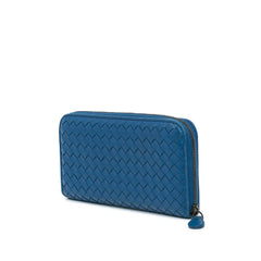 Intrecciato Zip Around Long Wallet