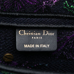 Canvas Embroidered Floral Saddle Bag