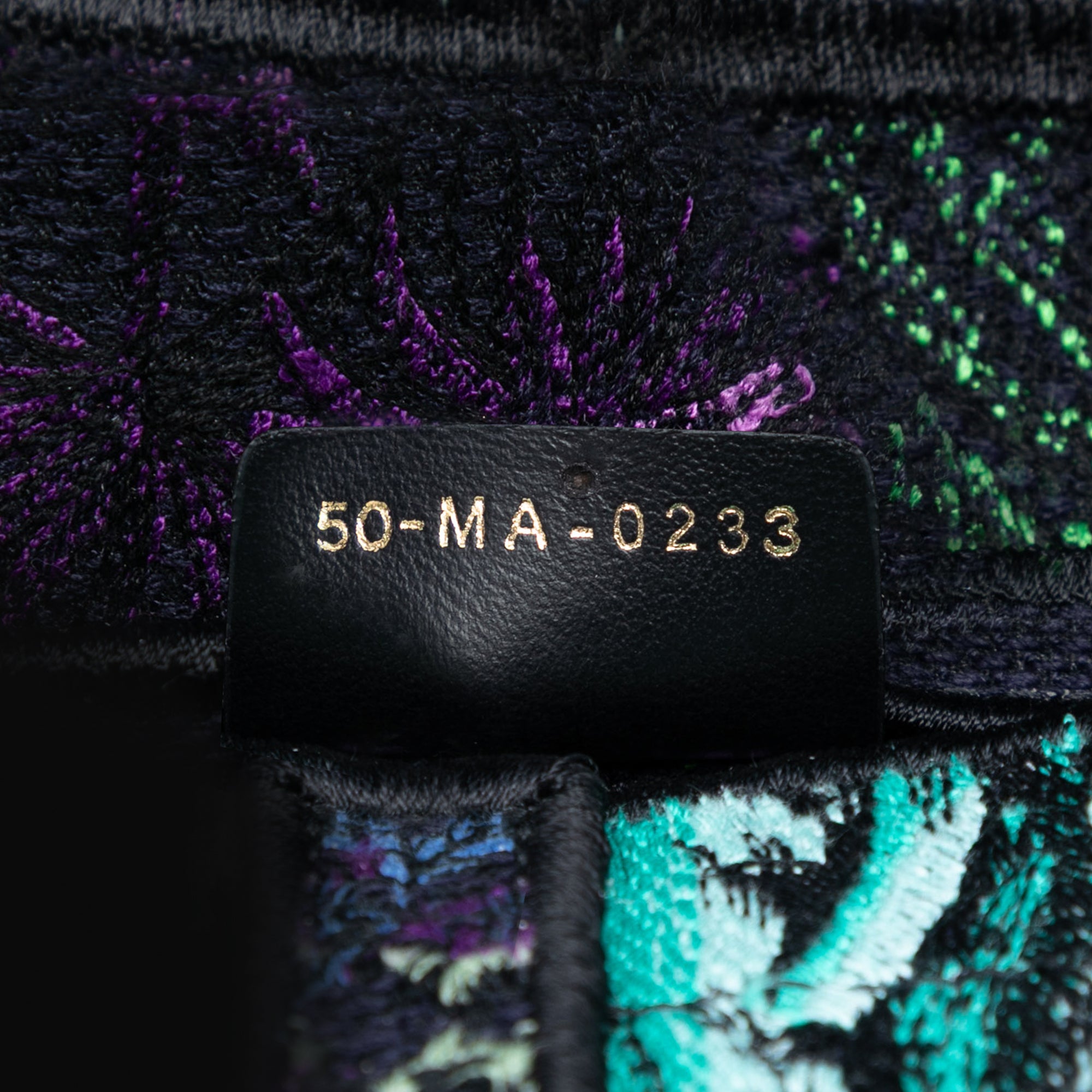 Canvas Embroidered Floral Saddle Bag