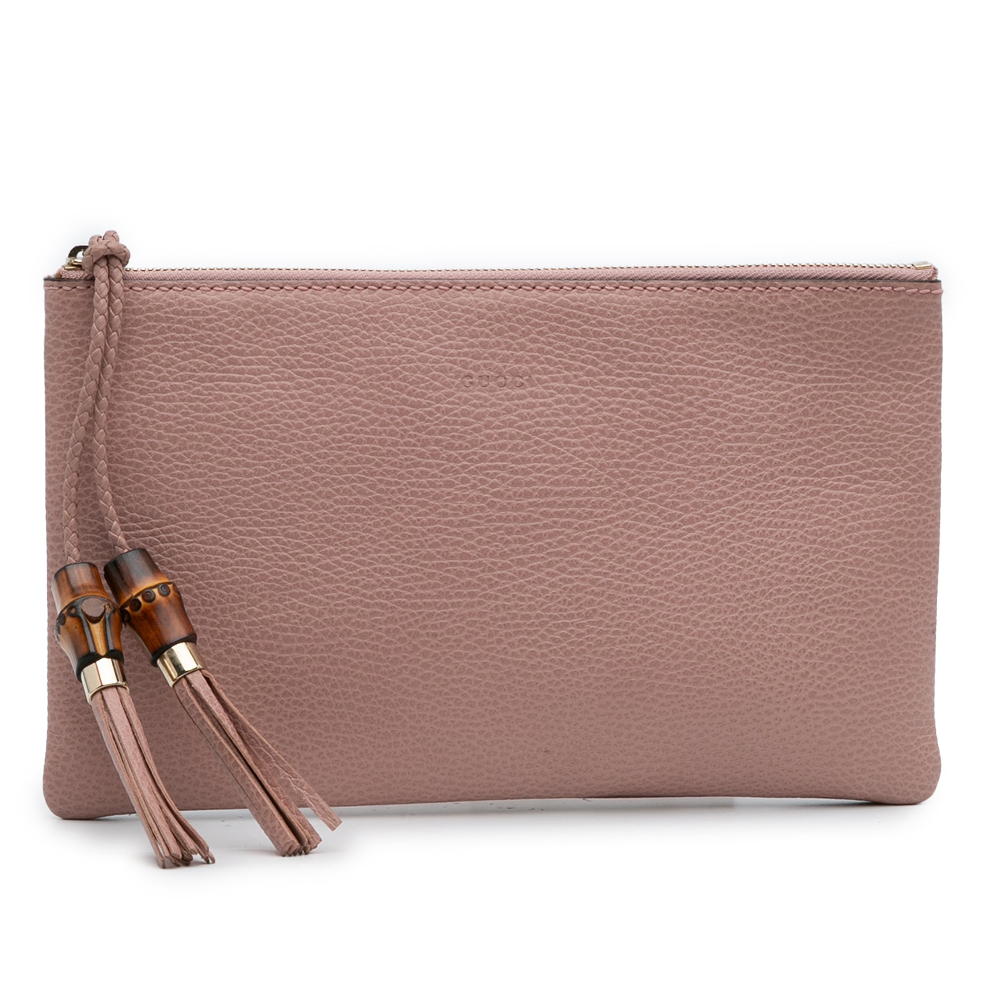 Calfskin Bamboo Clutch
