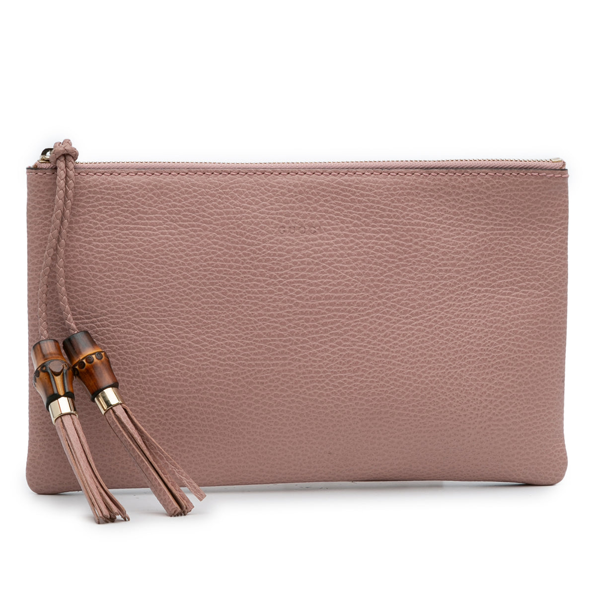 Calfskin Bamboo Clutch