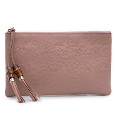 Calfskin Bamboo Clutch