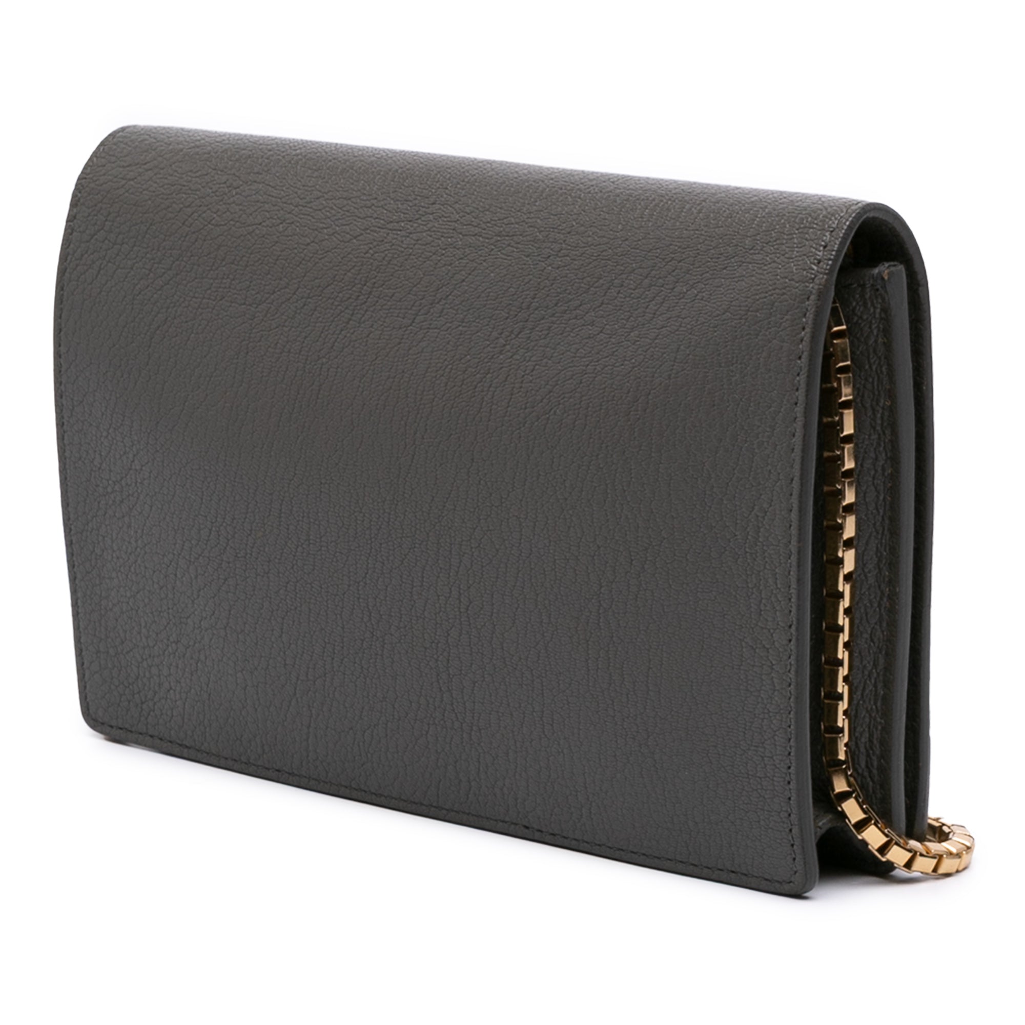 Chevre Motocross Metallic Edge Wallet on Chain