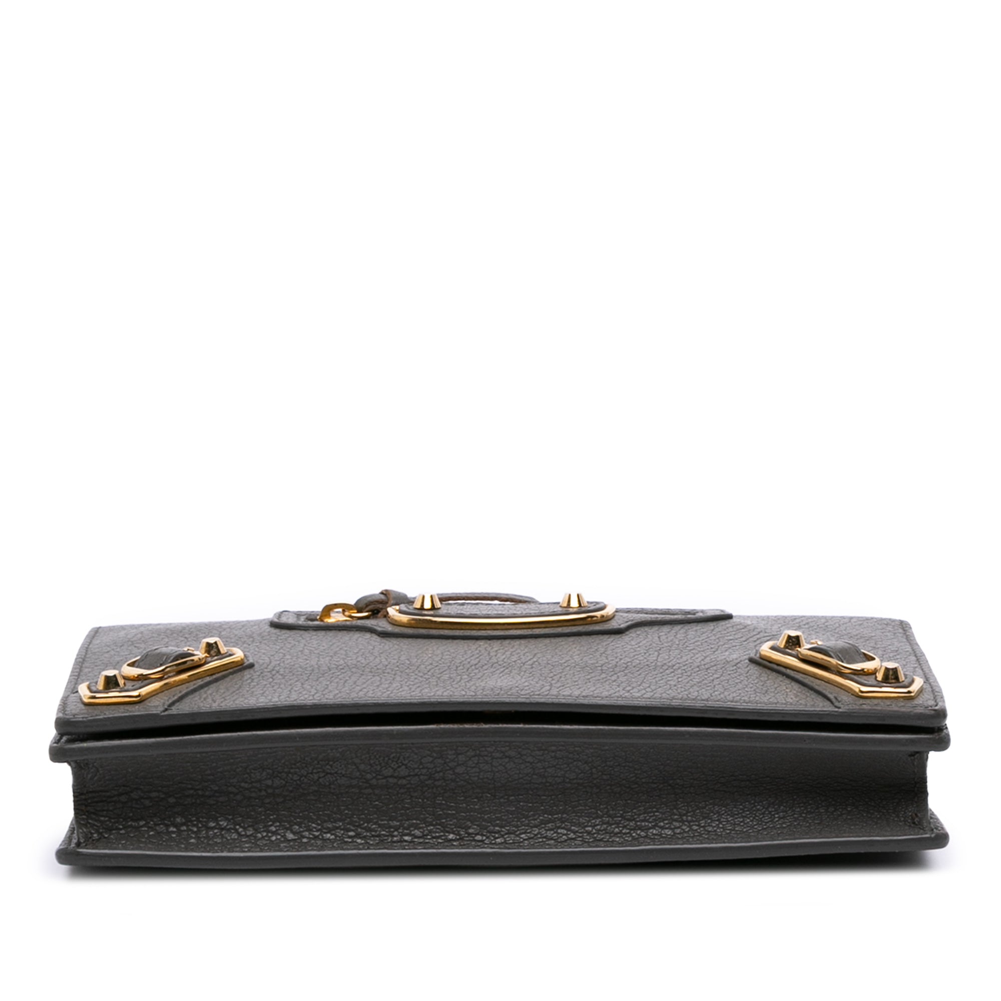 Chevre Motocross Metallic Edge Wallet on Chain