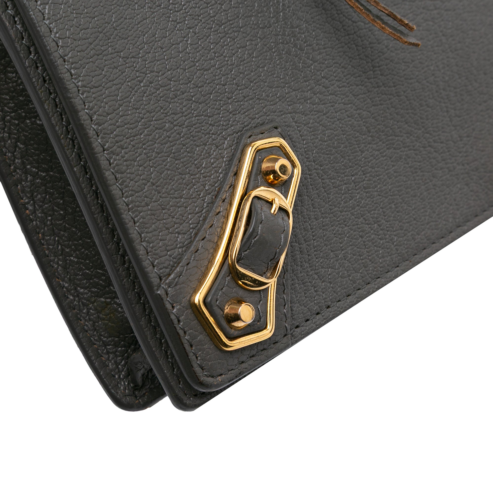 Chevre Motocross Metallic Edge Wallet on Chain