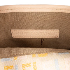 Multicolor Zucchino Canvas and Leather Charm Flap