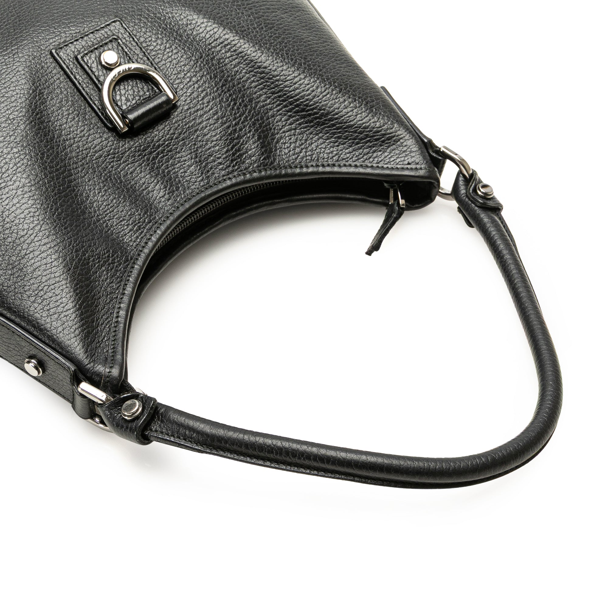 Pebbled Leather Abbey D Ring Shoulder Bag