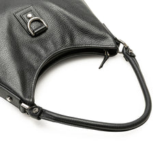Pebbled Leather Abbey D Ring Shoulder Bag