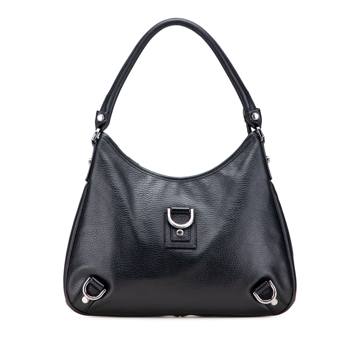 Pebbled Leather Abbey D Ring Shoulder Bag