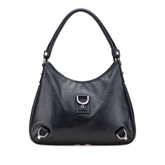 Pebbled Leather Abbey D Ring Shoulder Bag