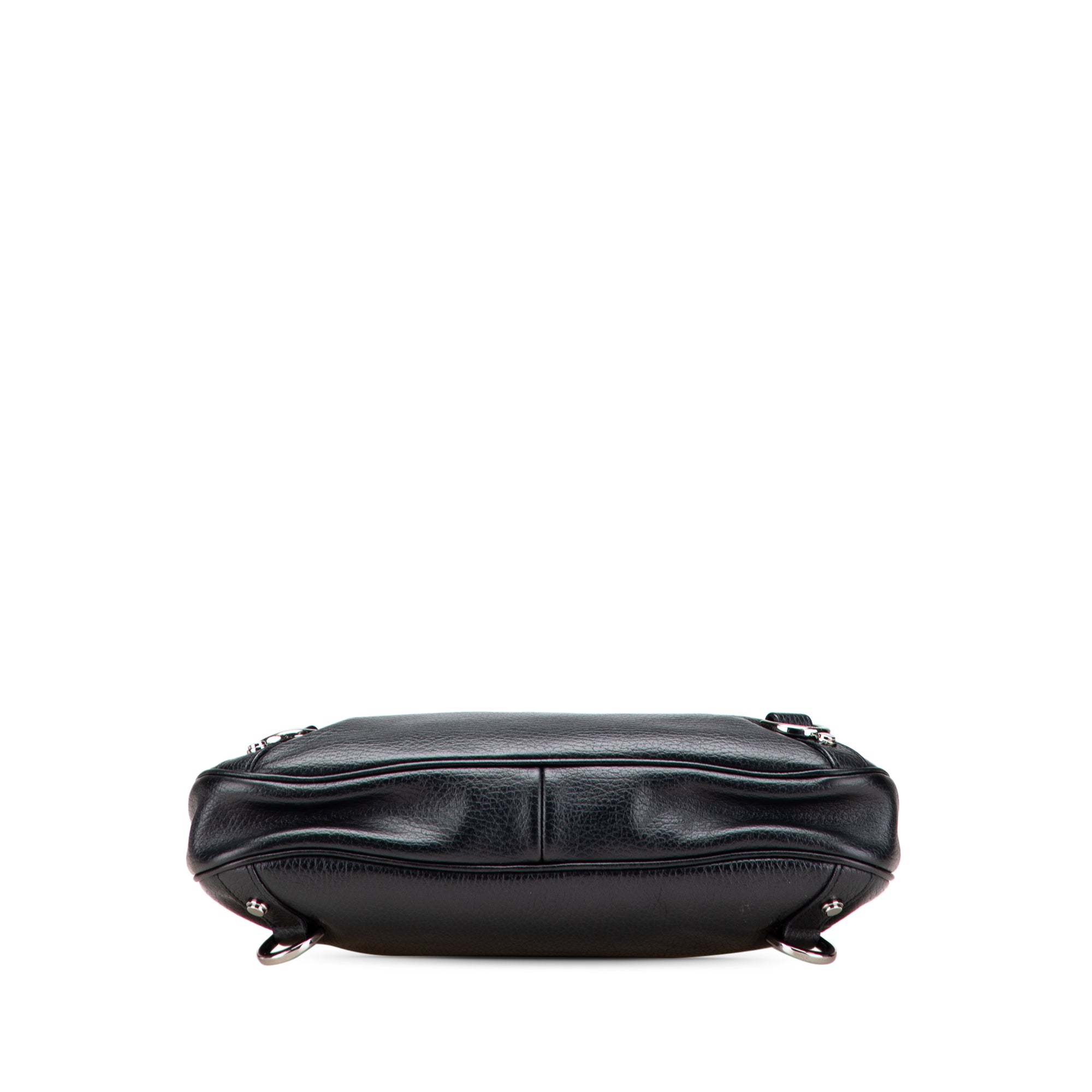 Pebbled Leather Abbey D Ring Shoulder Bag