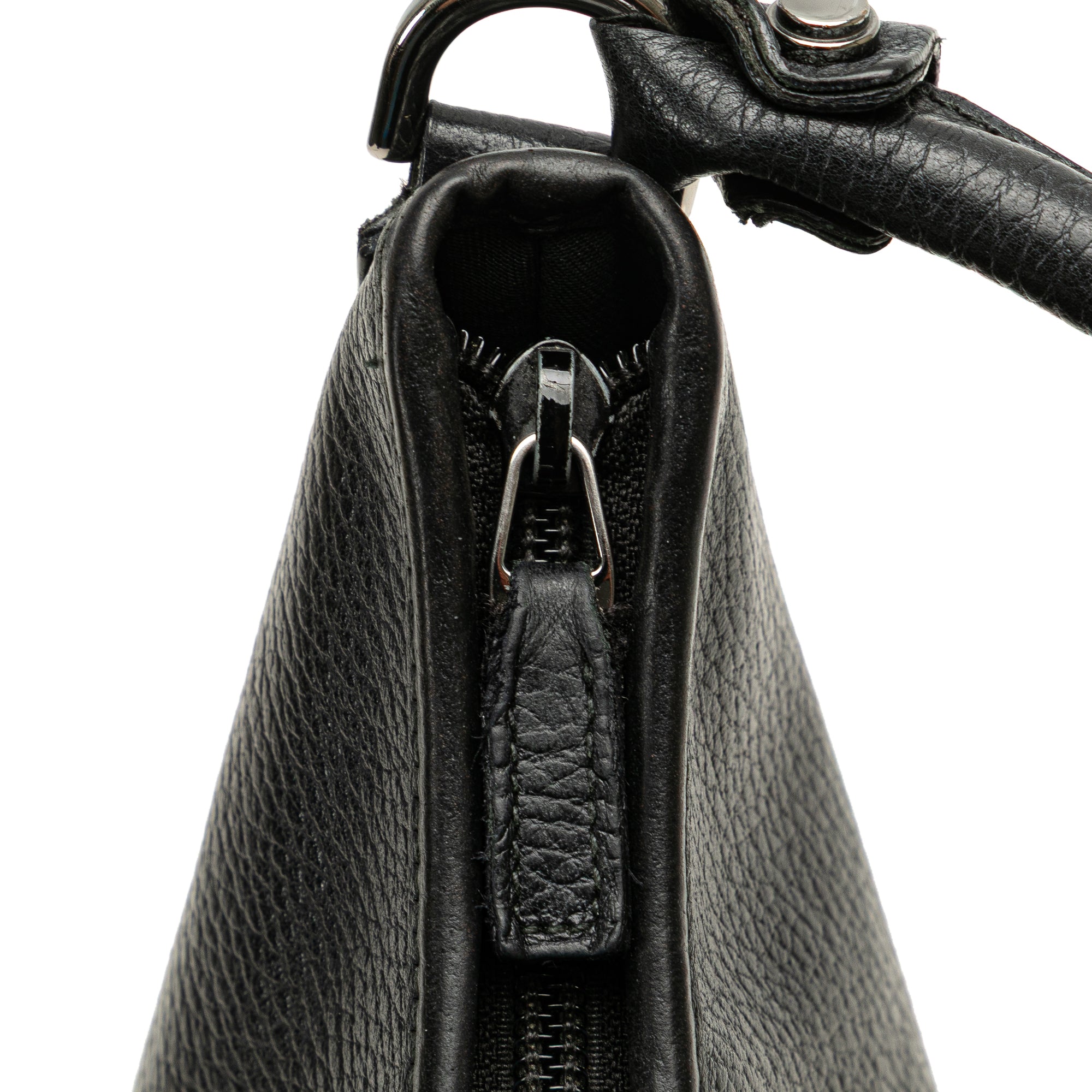 Pebbled Leather Abbey D Ring Shoulder Bag