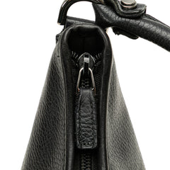 Pebbled Leather Abbey D Ring Shoulder Bag