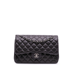 Jumbo Classic Lambskin Double Flap