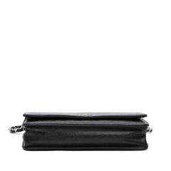 Camellia Embossed Lambskin Wallet On Chain