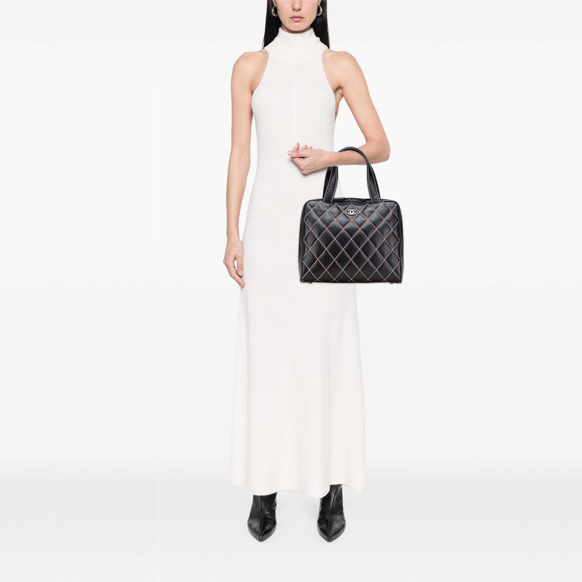 CC Lambskin Wild Stitch Handbag