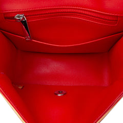 Mini Square Classic Patent Striped Single Flap