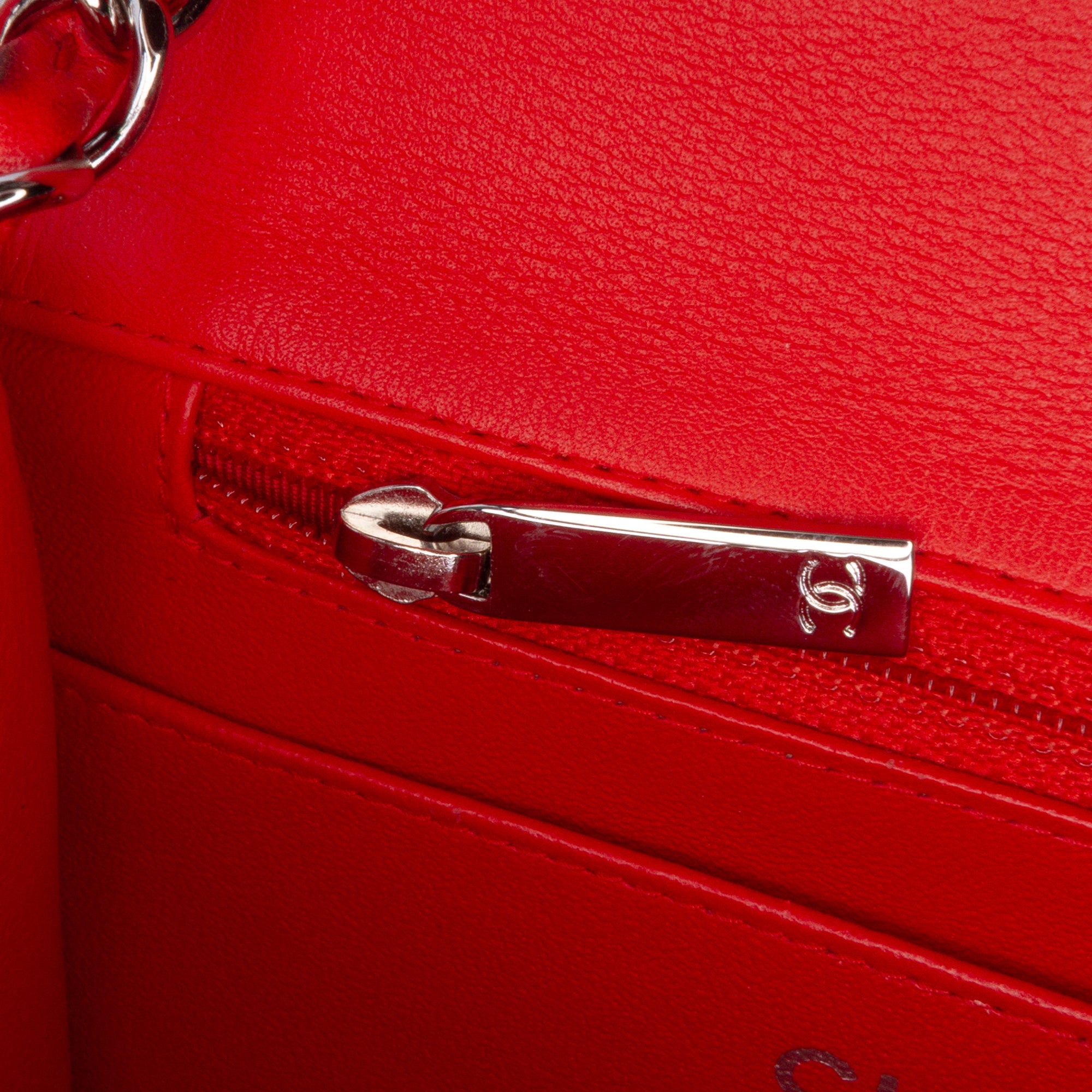 Mini Square Classic Patent Striped Single Flap