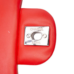 Mini Square Classic Patent Striped Single Flap