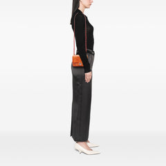 Mini Square Classic Patent Striped Single Flap