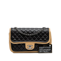 Medium Classic Bicolor Lambskin Twist Flap