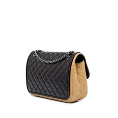 Medium Classic Bicolor Lambskin Twist Flap