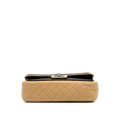 Medium Classic Bicolor Lambskin Twist Flap