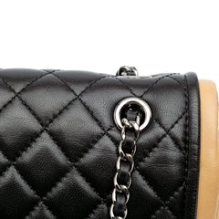 Medium Classic Bicolor Lambskin Twist Flap