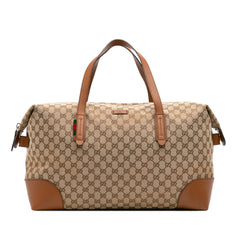 GG Canvas Web Travel Bag