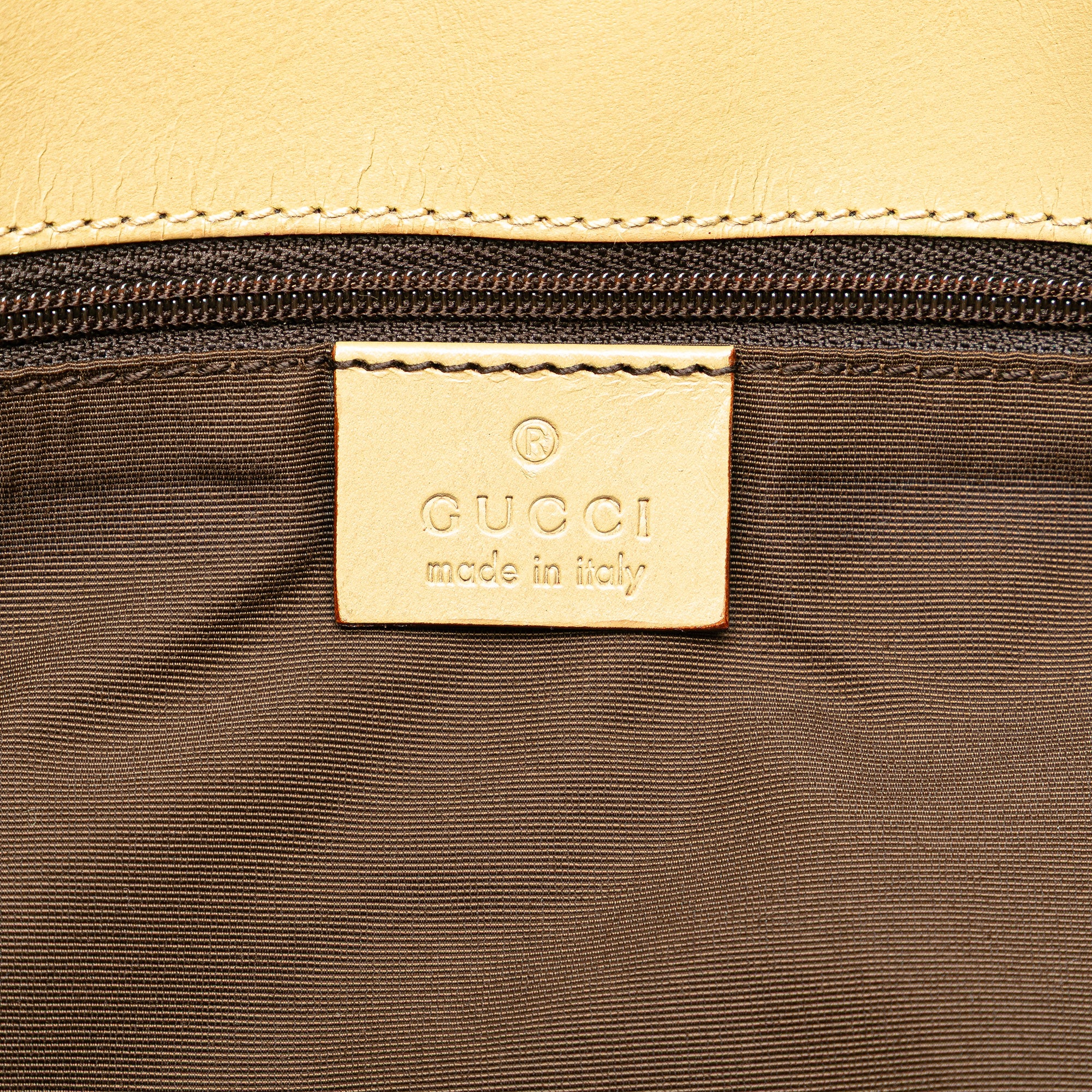 GG Canvas Web Bucket Tote