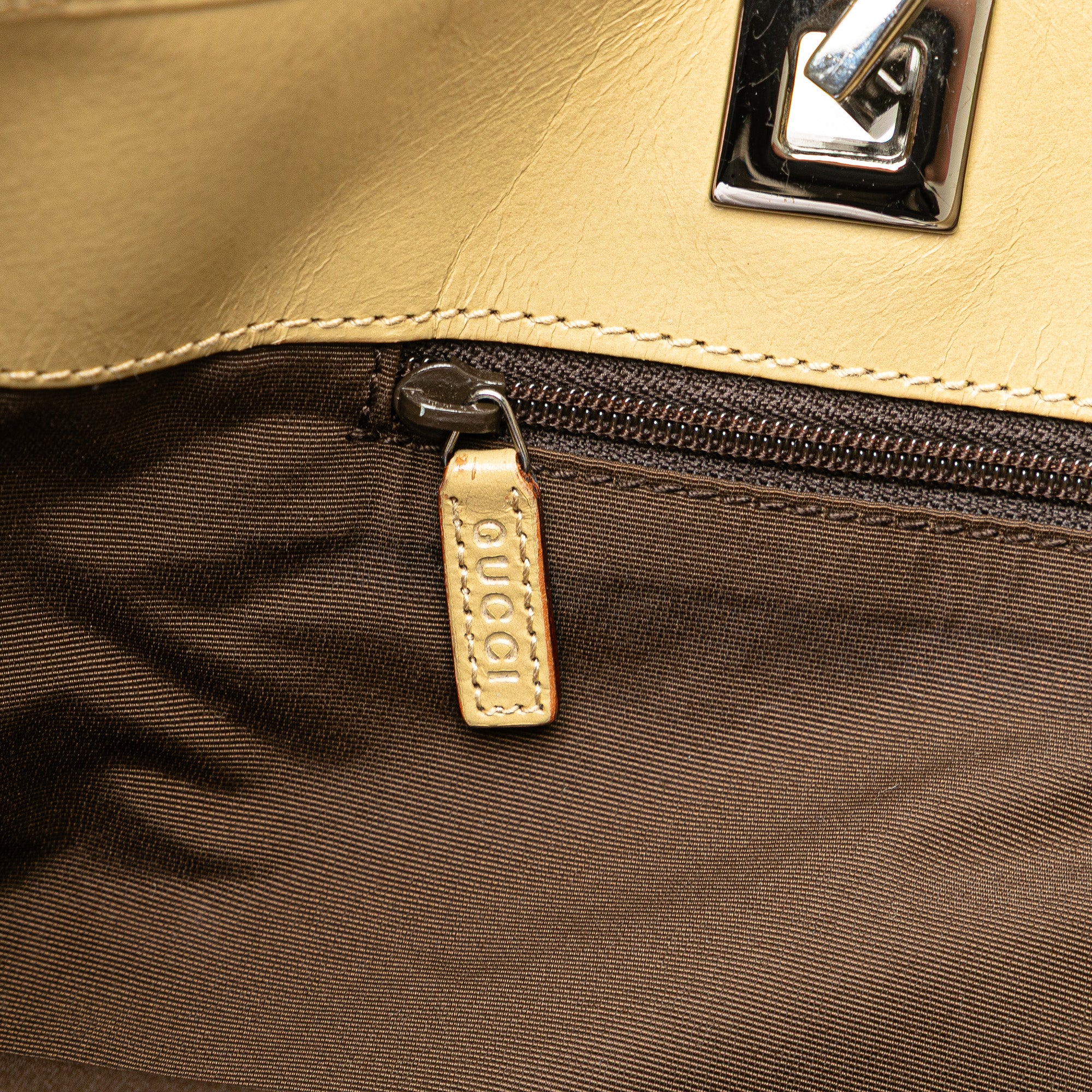 GG Canvas Web Bucket Tote