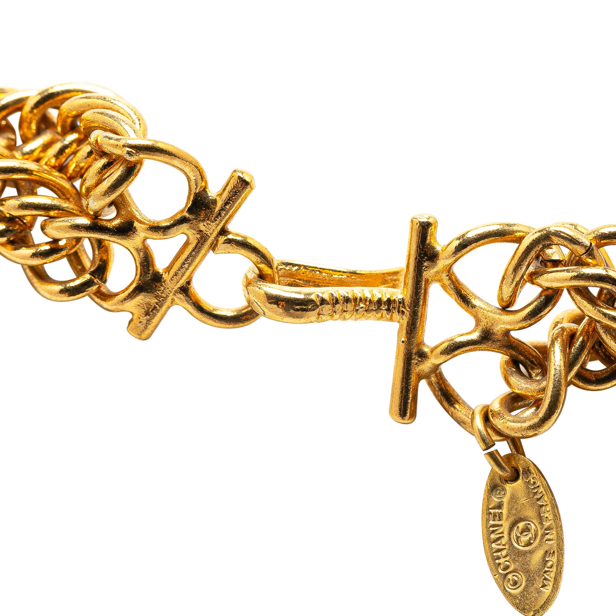 Gold Plated Lion Head Choker Necklace
