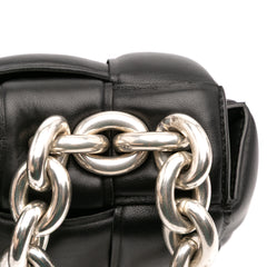 Nappa Intrecciato Padded Chain Cassette Satchel