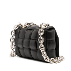 Nappa Intrecciato Padded Chain Cassette Satchel