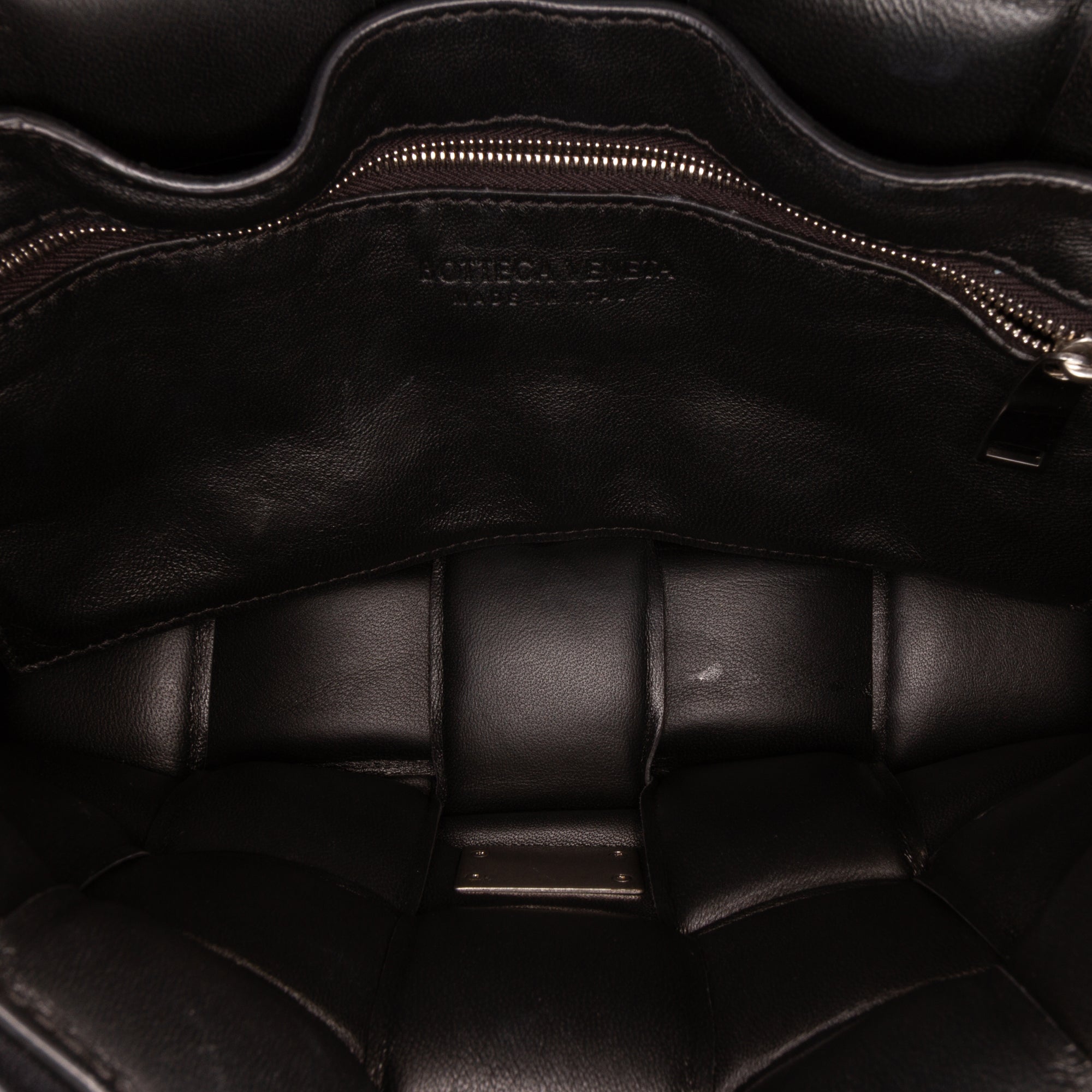 Nappa Intrecciato Padded Chain Cassette Satchel