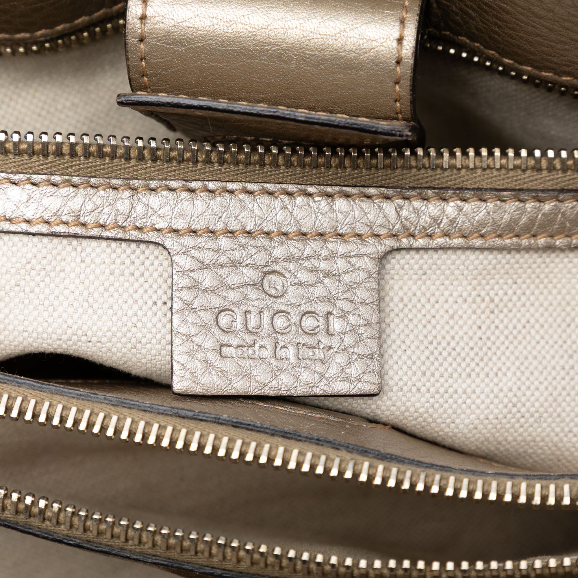 Medium Calfskin Bamboo Shopper Satchel