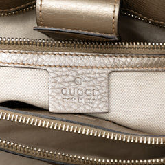 Medium Calfskin Bamboo Shopper Satchel