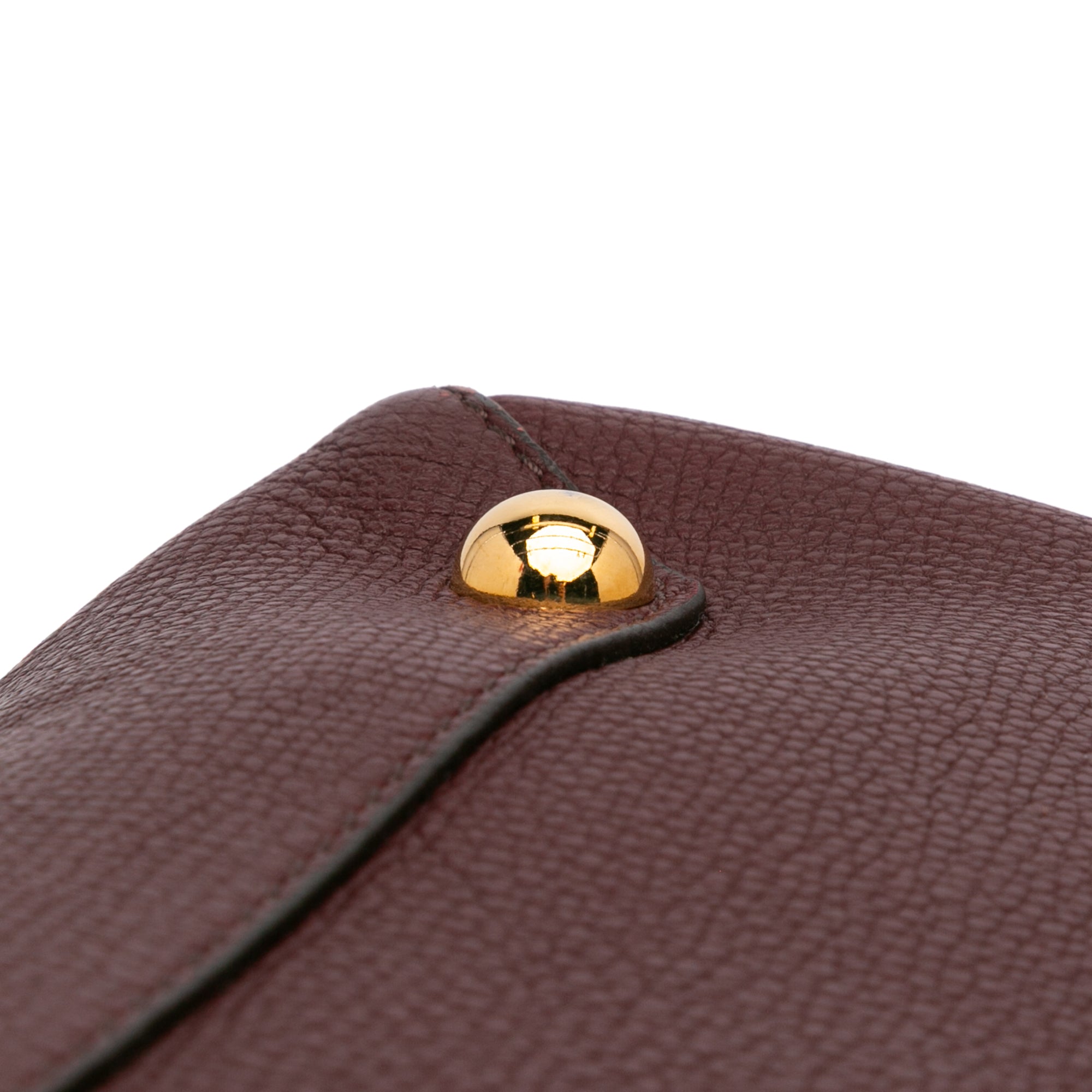 Medium Leather and House Check Banner Satchel
