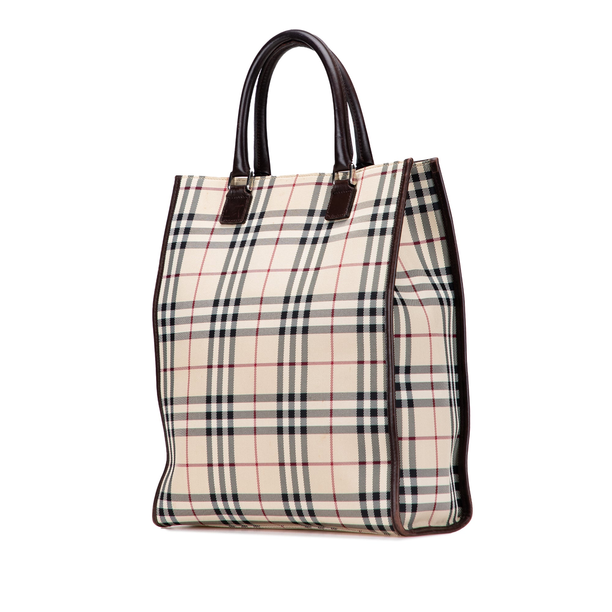 House Check Canvas Tote