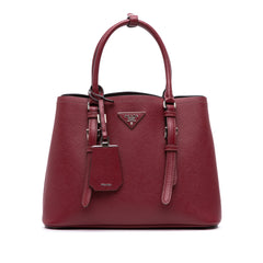 Saffiano Cuir Double Satchel