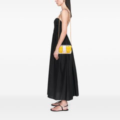 Mini Bicolor Nappa Apolo Chain Baguette Shoulder Bag