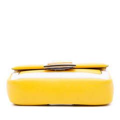 Mini Bicolor Nappa Apolo Chain Baguette Shoulder Bag