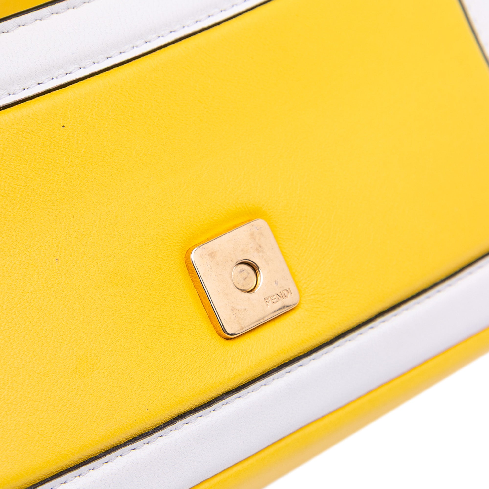 Mini Bicolor Nappa Apolo Chain Baguette Shoulder Bag