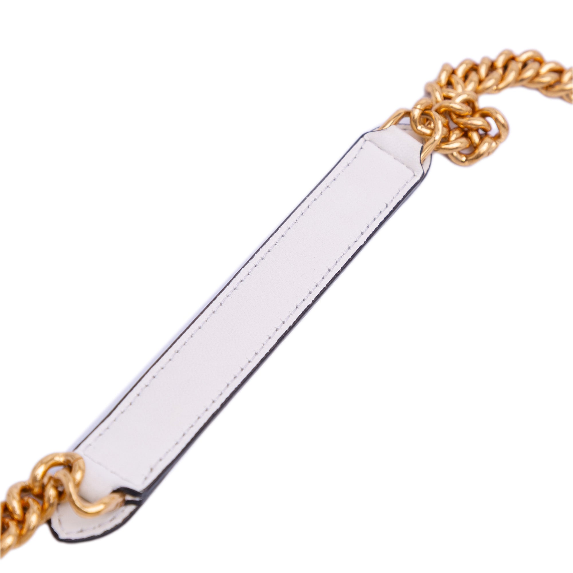 Mini Bicolor Nappa Apolo Chain Baguette Shoulder Bag